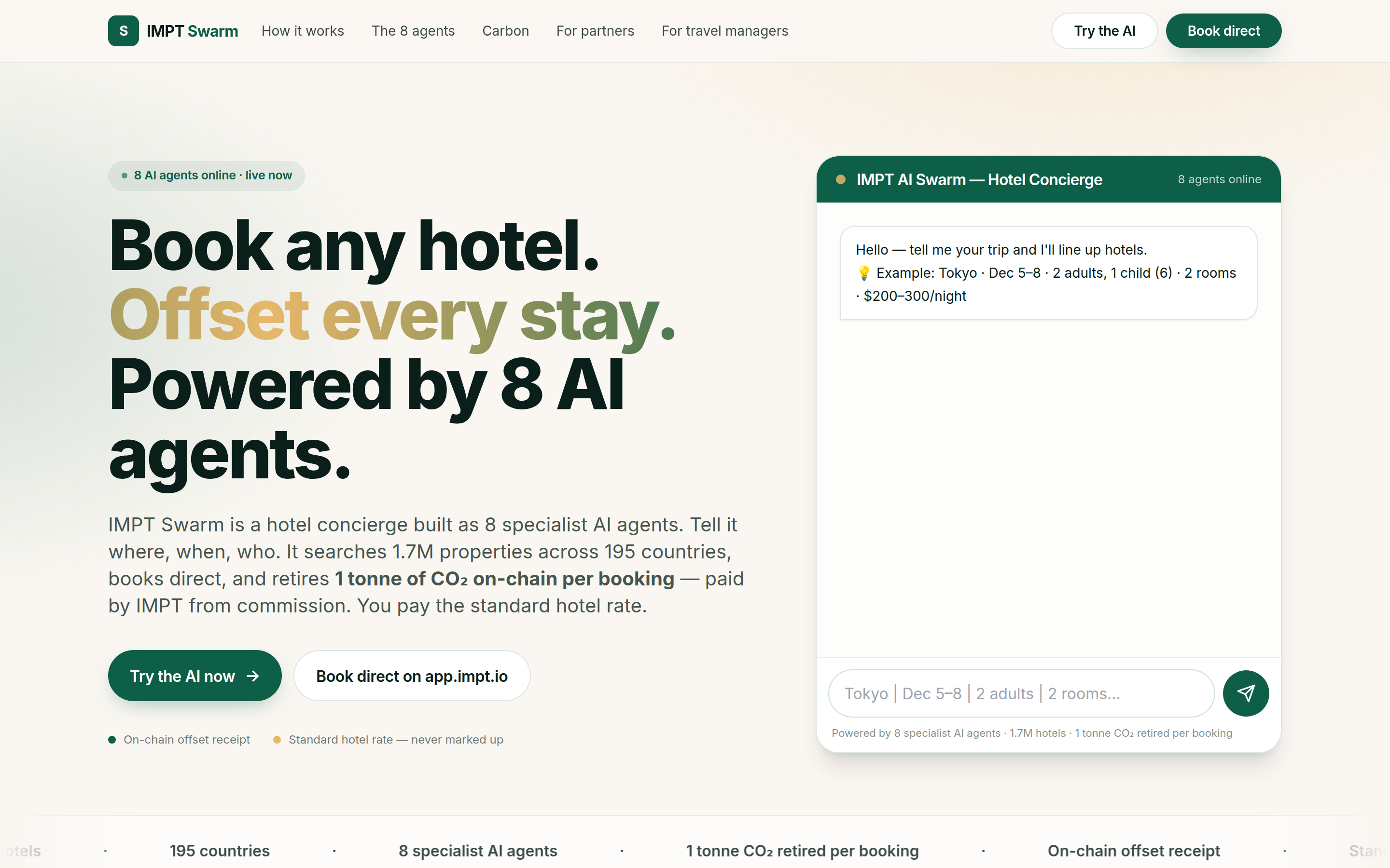 IMPT booking platform