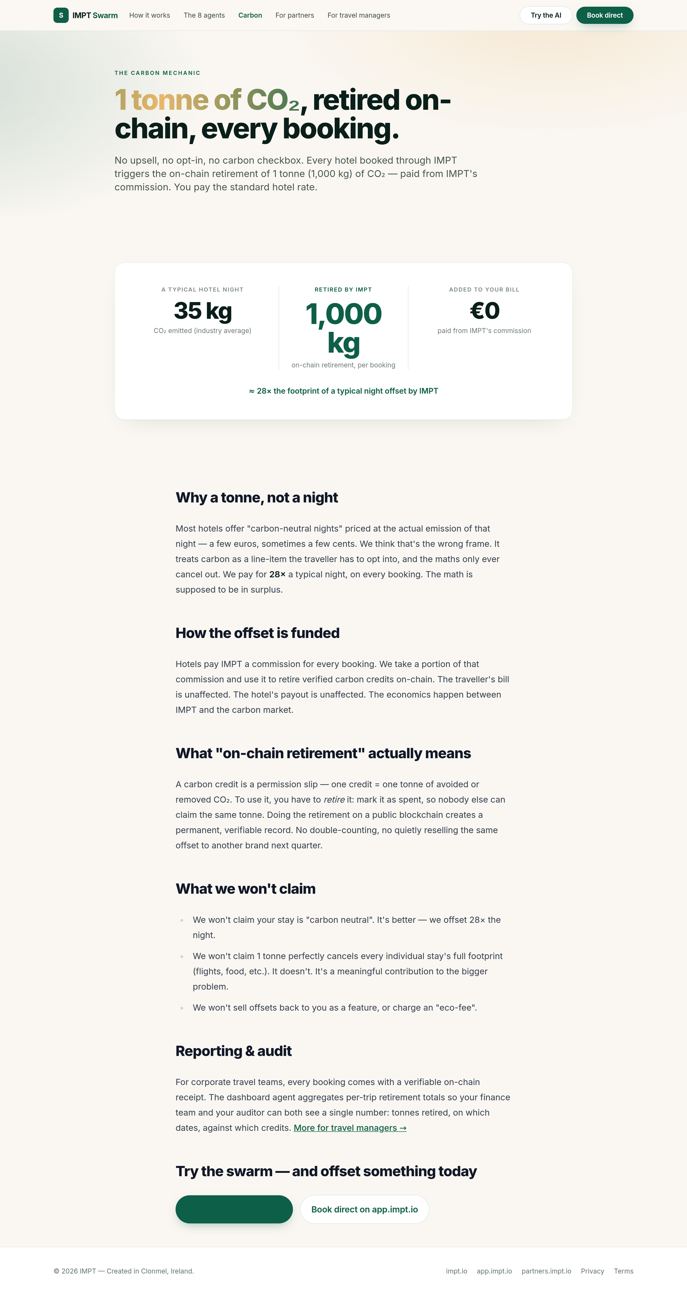IMPT carbon programme